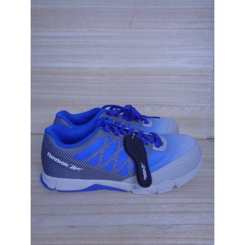 Reebok Work‎ Women's Speed TR RB452 Work Shoe Comp Toe Athletic Grey/Blue Sz 9W